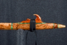 Cherry Burl Native American Flute, Minor, Mid A-4, #S6B (1)
